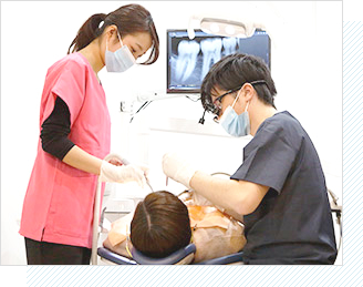 歯科医師による治療イメージ